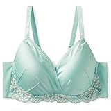 授乳対応Ｌ字型ワイヤークロスオープンモールドブラジャー　　ミントブルー　サイズ:D80