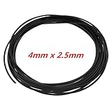 URBEST 6 mm x 4 mm 12メーター39.4 Ft空気圧エアPUホースパイプチューブブラックforプッシュタイプクイック継手 J26