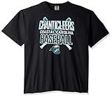 NCAA Coastal Carolina Chanticleers Baseball Bats半袖快適カラーTシャツ、XXL、ブラック