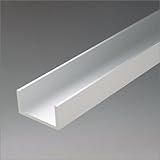 e-kanamono アルミチャンネル 2.0x30(内寸26)x15x5000mm(4M+1M) 生地(表面処理なし)