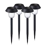 Litom Solar Lights Outdoor Landscape Lighting Waterproof Wall Lights; Bright-and-Dark Sensing Auto O