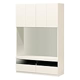 白井産業【SHIRAI】テレビ台 テレビボード 壁面収納 ポルターレ ホワイト 白 幅120cm 液晶テレビ50型対応(目安) 【2梱包】 POR-1812TVWH