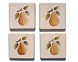 レトロ デザインタイル 洋梨 ４枚セット 限定品