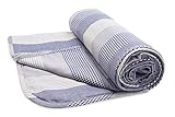 Henry and Brothers Large Toddler Blanket, Navy Gingham Mix, 1 Count by Henry and Brothers
