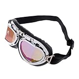 monkeyjackビンテージモトクロスバイクMTB Goggleミラーマルチカラーレンズブラックフレーム