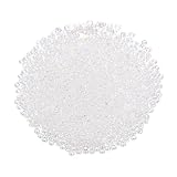 uxcell ガラスビーズ 丸玉 約2000個 穴径1mm 直径2mm DIY アクセサリーキット クラフト 手芸ビーズ 手作り素材 クリア