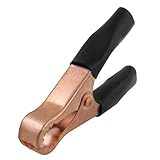 Myoffice ワニ口クリップ 1ｘ80 mm長いワニ口クリップテストクランプ 黒と赤の車