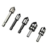 82° 5本セット HSS4241 面取りカッター ハイス鋼 バリ取り5枚刃 面取りドリルビット