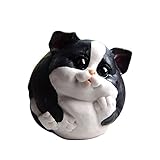Baidecor樹脂Lifelike wide-eyed Cat Money Box Piggy Bank