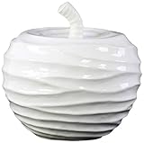 Urban Trends Collection 46887 Ceramic Apple Figurine - Large, Gloss White
