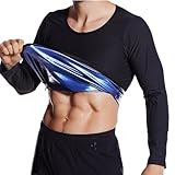 [Copeflap] サウナシャツ メンズ 長袖 サウナスーツ 発汗シャツ インナー 大きいサイズ 洗える (S/M)