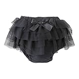 (チャックル) chuckle *スウィートガール*チュールスカート付きブルマ ブラック 70-90cm P3217-90-01