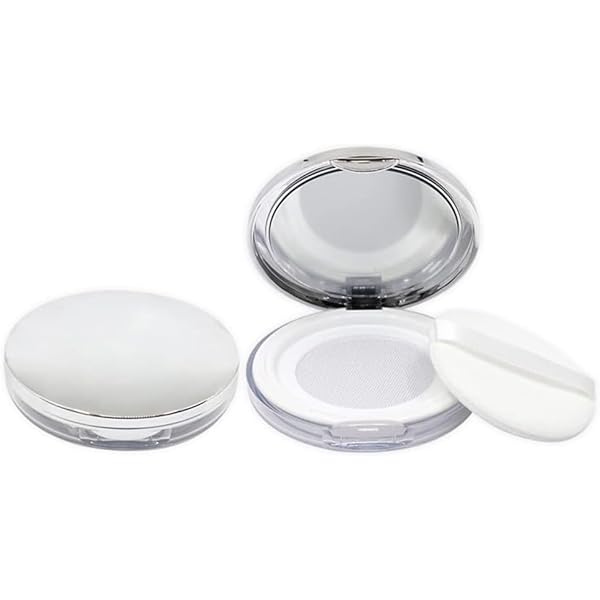 Amazon.co.jp: 5g超薄い パウダーケース 鏡付き クリアルースパウダー