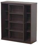 収納家具・スライドラック80ｃｍ幅『レガール』【FBC】ダークブラウン(#9836690-83509)サイズ：約800×290×900mm文庫本、マンガ本などをたくさん収納！