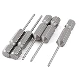 uxcell 六角シャンク 1.5mm PH000 磁気　 クロスヘッド ドライバー ビット　50mm　5 個入り