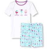 ザ・チルドレンズプレイス THE CHILDREN'S PLACE/ ショートスリーブアイスクリームトップ&アイスクリームプリントショーツパジャマセット ホワイト パジャマ 8歳【並行輸入】