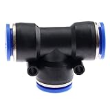 1本入り 空気圧 ティーコネクタ プッシュイン式 継手 水ホースチューブ T-ジャンクション エアー PE14 14mm