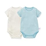 フライス 半袖 ボディスーツ ２枚 セット サックスセット サイズ：70