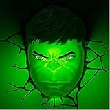 Hulk Face 3d Decoスーパーヒーロー壁ナイトライト