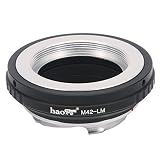 Haoge レンズマウントアダプター M42 42mm スクリューマウントレンズからLeica M LMマウントカメラ用 M240、M240P、M262、M3、M2、M1、M4、M5、M6、MP、M7、M8、M9、M9-P、Mモノクロ、M-E、M、MM-P、M10、M-Aなど。
