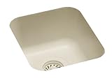 Swanstone US-1210-037 13-1/2-Inch by 15-1/2-Inch Undermount Entertainment Bar Sink, Bone Finish [並行輸