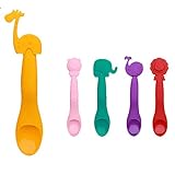 お口にやさしいシリコンスプーン 離乳食スプーンセット 5 個入り