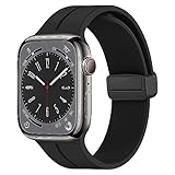 LIRUWECH for Apple Watch バンド マグネット シリコン49mm/45mm/44mm/42mm/41mm/40mm/3