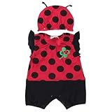 （ベビー）テントウムシ天竺キグルミロンパス　70-80