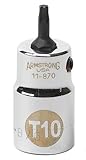 Armstrong 11-870 3/8-Inch Drive Standard Length Torx Driver Socket T10 [並行輸入品]