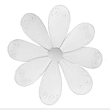 Hanging花ホワイト渦巻きナイロンメッシュ花デコレーション装飾赤ちゃん保育園寝室女の子部屋天井壁装飾結婚誕生日パーティーブライダルベビーシャワーバスルーム子供Childrens 3dアートDIY 