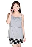 KINDOYO 夏 レディース 授乳服 トップス マタニティ 妊娠 ママ 生後 ソリッドカラー 看護 ベスト 13色, スタイル-5