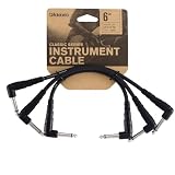 D'Addario ダダリオ パッチケーブル (シールドケーブル) Classic Series Patch Cable 3本セット PW-CGTP-305 (15cm L-L) 【国内正規品】