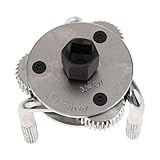 F Fityle 作業工具　自動車用　フラット　3爪　オイルフィルターレンチ　2方向　調整可能　アクセサリー