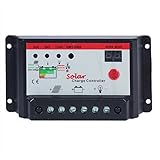 Sun YOBA 10A 12V/24Vオートスイッチ PWM 内部温度センサー ソーラーパネル充電レギュレーター ソーラーコントローラー