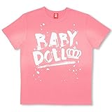 ベビードール ペイントロゴTシャツ 男女兼用 L ローズピンク
