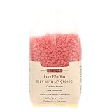 脱毛ワックス ハードワックス ブラジリアンワックス 顔 鼻 全身脱毛 500g (ストロベリー)