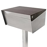 (サンノゼ) San Jose 郵便 ポスト サンノゼ ワイド（ポール付き） 木目調オークウッド(オールドブラウン) 鍵付き 99.9％ 防水構造 日本製 新世代 アメリカン ポスト 大容量 郵便受け