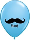 loonballoonブルーBoy口ひげStash Bash Gender Reveal ( 6 )ラテックスベビーシャワーパーティーバルーン