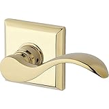 Baldwin fdcurtsr003 ReserveフルダミーLockset xカーブと従来の正方形ローズin Lifetime真鍮仕上げ