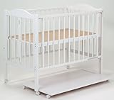 スリーピー ワンタッチハイベッド パル ベビーベッド 収納棚付 ホワイト 日本製 ワンタッチで折りたたんで移動や収納も楽々