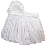 Baby Doll Bedding Pretty Ribbon Bassinet Bedding Set White [並行輸入品]
