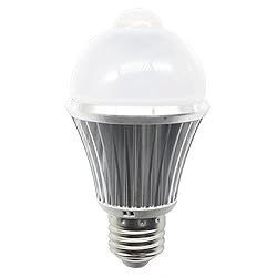 ZY LED電球 人感センサー付きLEDライト E26口金消費電力7W 60W相当省エネ電球 室内用 人の動きを感知し 自動点灯/消灯 ledランプ e26 電球led【昼夜点灯可能】【2年保証期間】 (7W, 昼白色)