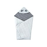 [ミキハウス] MIKIHOUSE 【ミキハウス(ベビー)】 お耳つき あったかリバーシブルキルトアフガン(おくるみ) 45-6024-784 ブルー