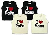 (アイラブパパ&ママ)I lovePaPa&Mama アイラブアップリケ ポッケ付 ベスト 90cm ママブラック