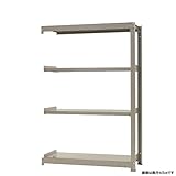 中量棚300kg 連結 幅120×奥行45×高さ180cm 4段 ニューアイボリー 300kg/段