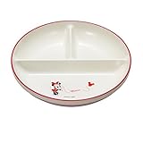 ディズニー 出産祝い 食器 ランチプレート 仕切り 日本製 電子レンジ対応 食洗機対応 プラスチック 割れない キッズ丸プレート 全3種類(ミニーB)