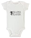 Funny Game of Thrones Onesieギフト」おむつSlayer "男の子または女の子ギフト – 面白いThreadz カラー: ホワイト