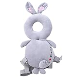 Emfay 赤ちゃん 転倒防止 リュック 幼児 ベビー 頭 ガード ごっつん防止 クッション よちよち歩き ぬいぐるみ 出産祝い 綿 ウサギ