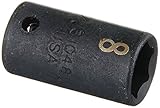 SK Hand Tool 31048 0.25 in. Drive Standard Impact Socket, 8 mm.