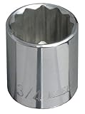 Klein Tools 65706 3/4-Inch Standard 12-Point Socket with 3/8-Inch Drive [並行輸入品]